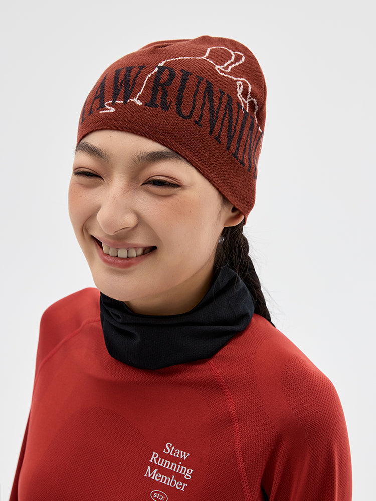 Jacquard Color-Blocked Merino Wool Beanie
