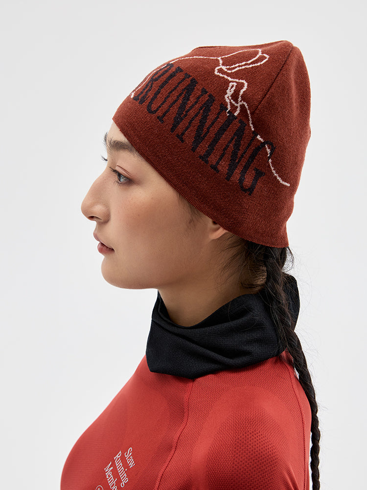 Jacquard Color-Blocked Merino Wool Beanie
