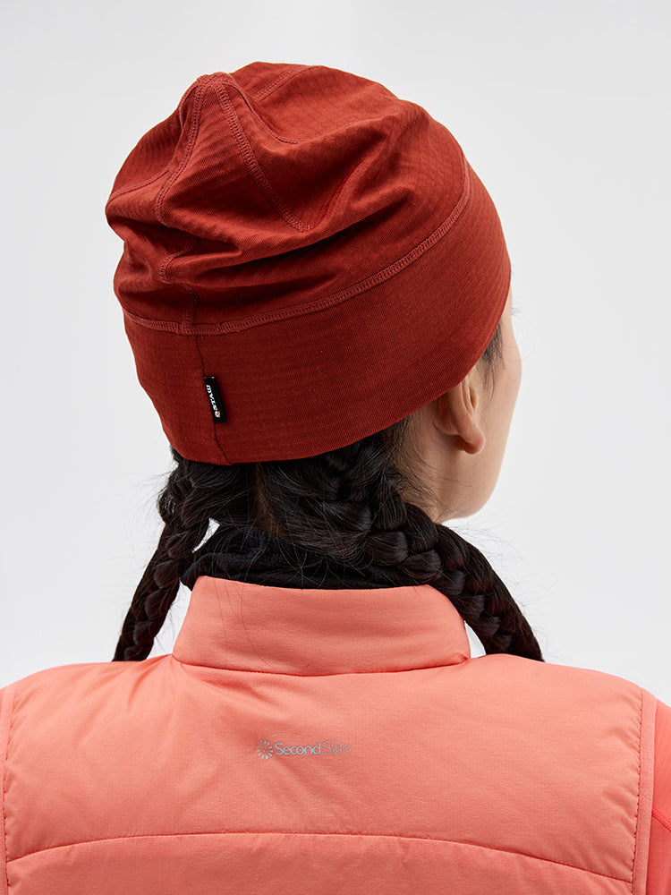 Grid Fleece Running Beanie