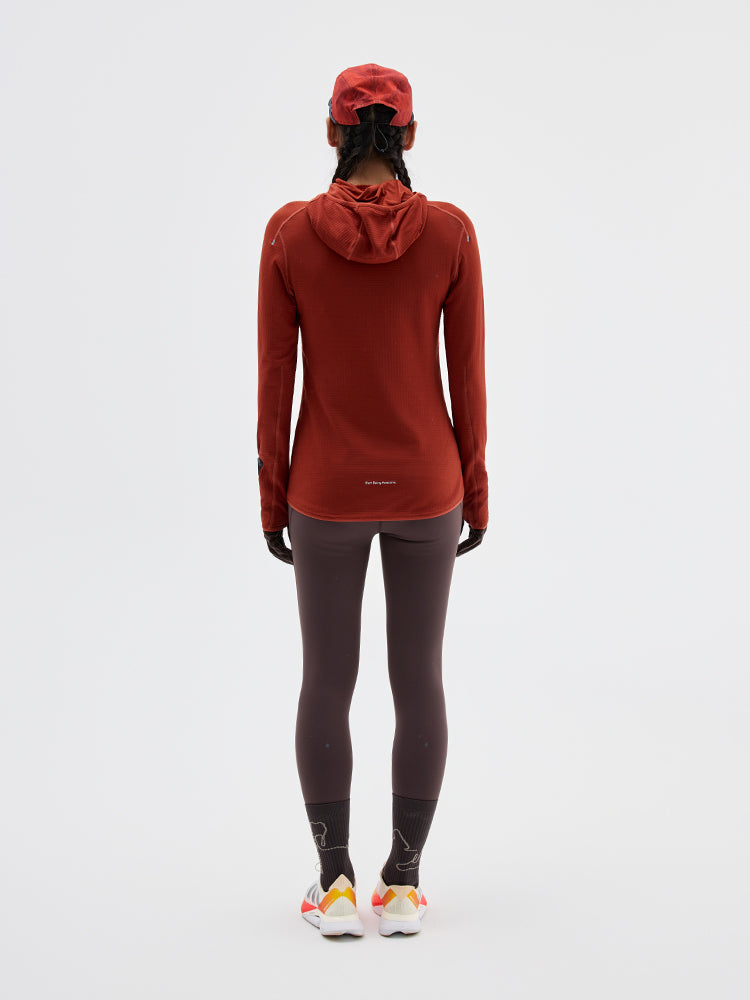 0°C 2.0 Fleece Lined Hooded Running Long Sleeve
