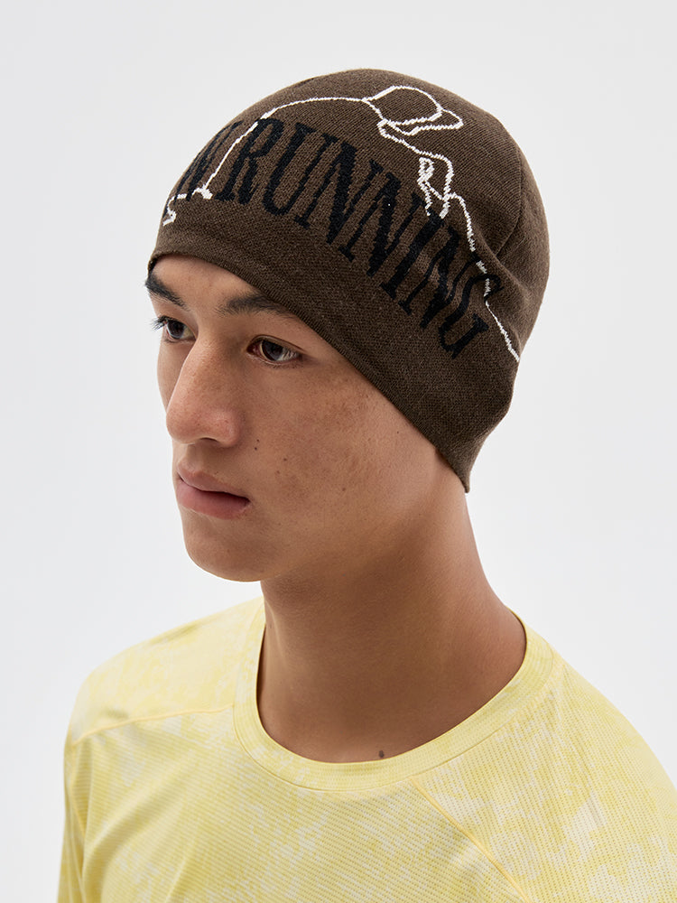 Jacquard Color-Blocked Merino Wool Beanie