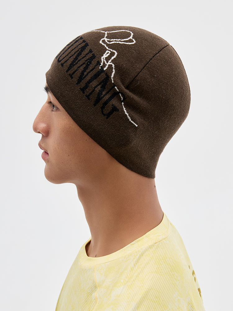 Jacquard Color-Blocked Merino Wool Beanie