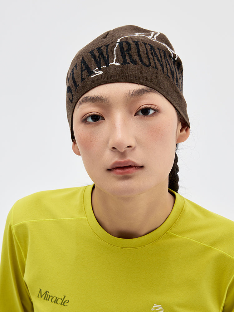 Jacquard Color-Blocked Merino Wool Beanie