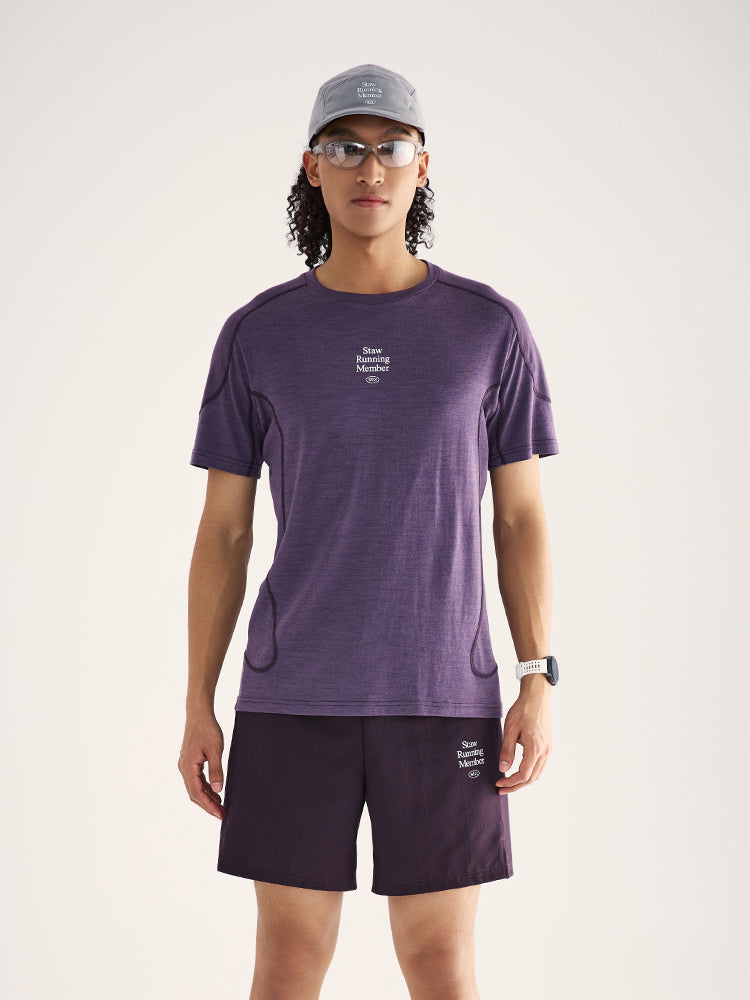 Merino Wool Solid Running T-Shirt