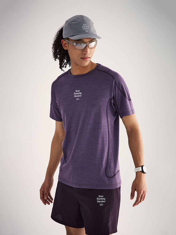 Merino Wool Solid Running T-Shirt