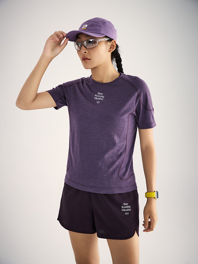 Merino Wool Solid Running T-Shirt
