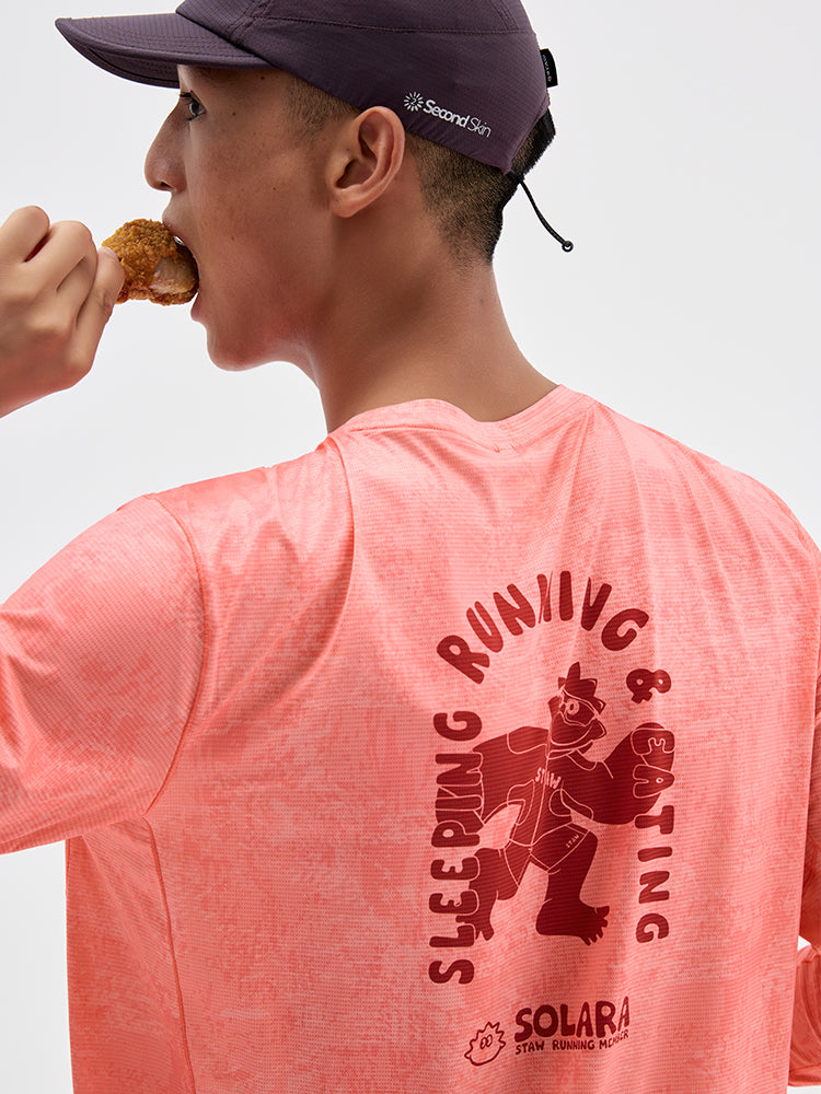 SOSO Graphic Print Running Long Sleeve