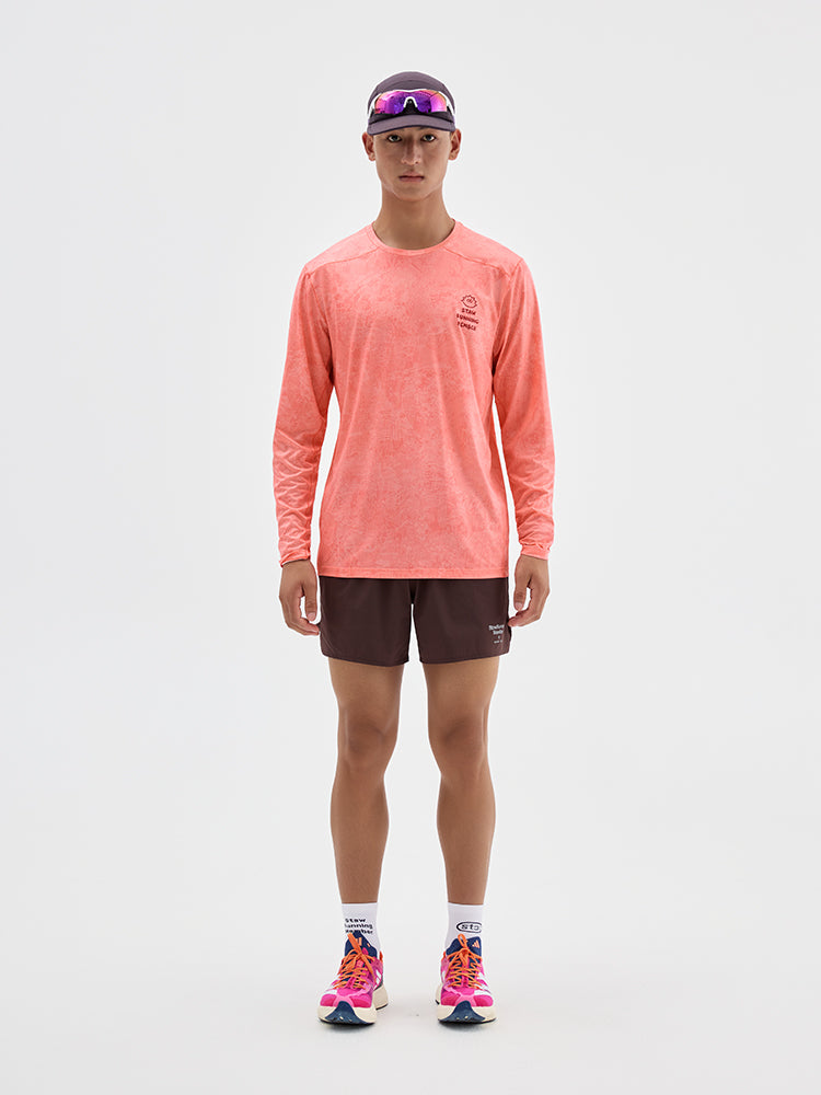 SOSO Graphic Print Running Long Sleeve
