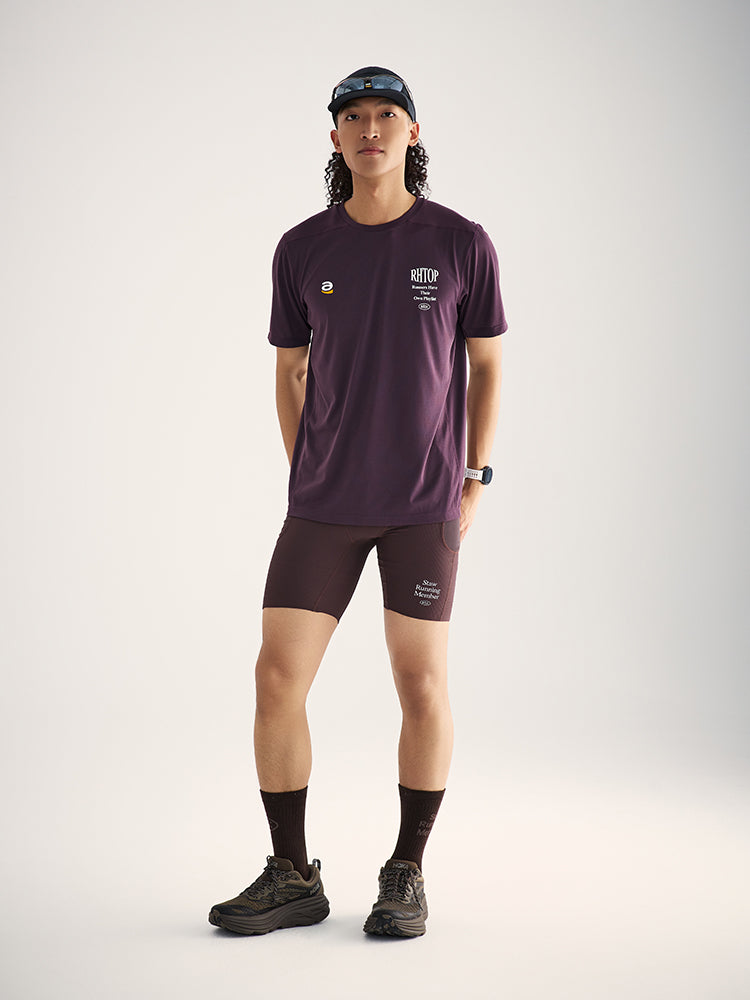Music-Themed Printed Running T-Shirt