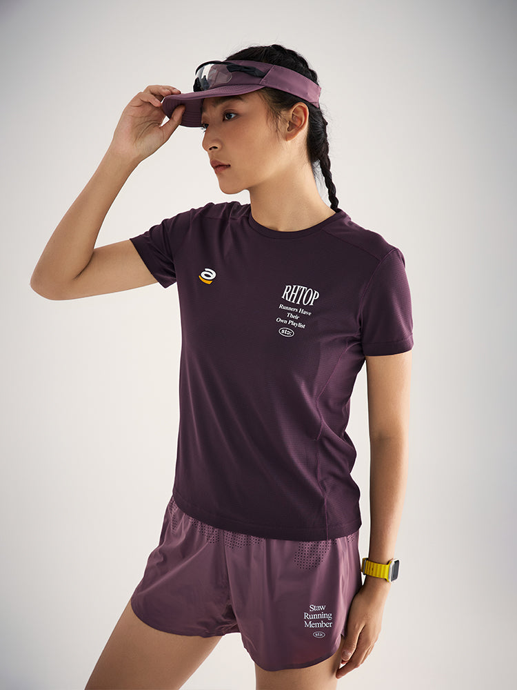 Music-Themed Printed Running T-Shirt