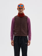 Quilted Collarless Sports Puffer Vest