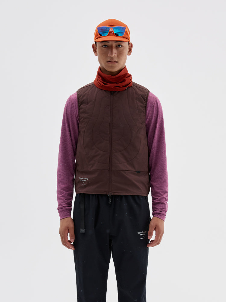 Quilted Collarless Sports Puffer Vest