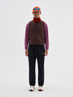 Quilted Collarless Sports Puffer Vest