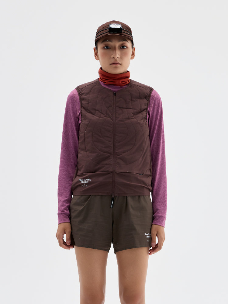 Quilted Collarless Sports Puffer Vest