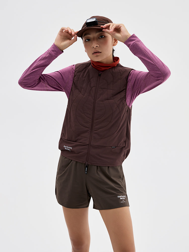 Quilted Collarless Sports Puffer Vest