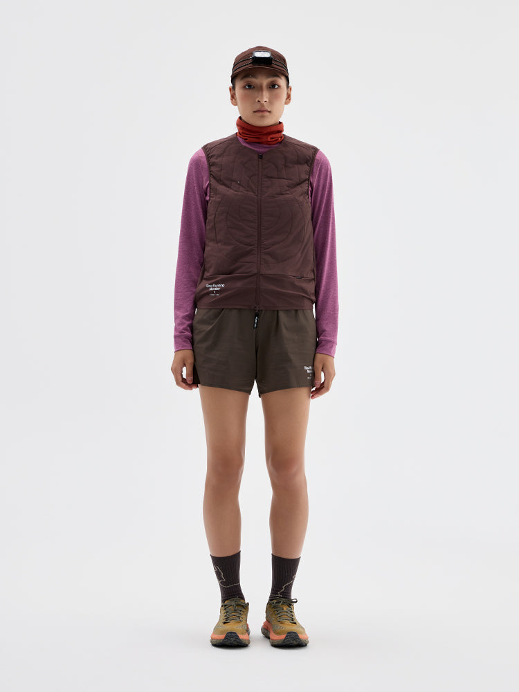 Quilted Collarless Sports Puffer Vest