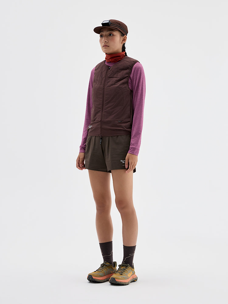 Quilted Collarless Sports Puffer Vest