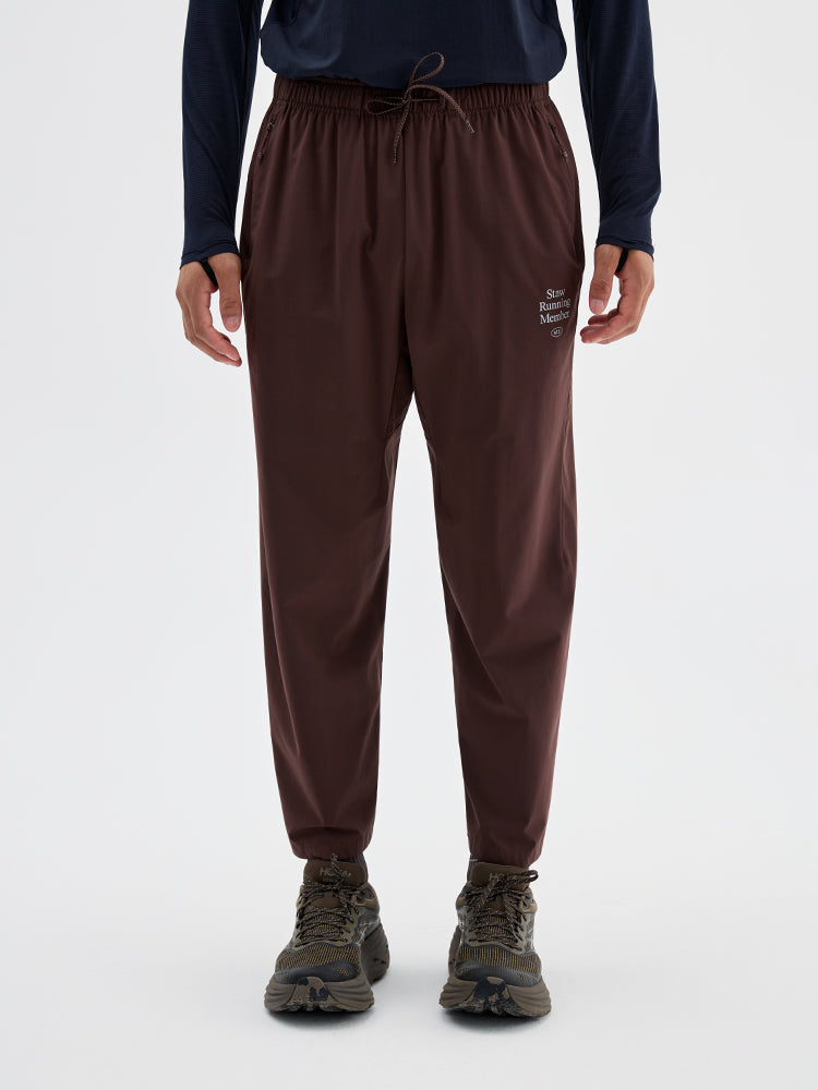 Woven Running Cropped Pants