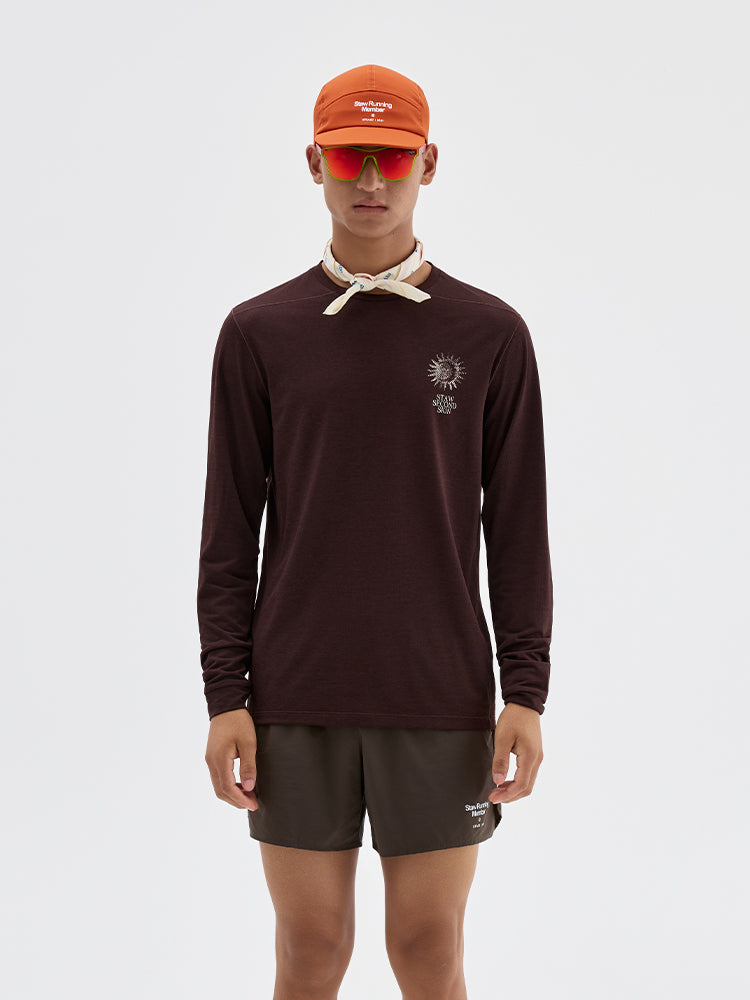 Nature Force Runner Printed Long-Sleeve Top