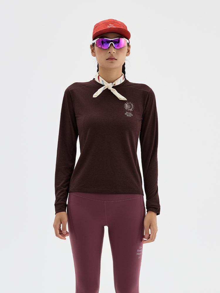 Nature Force Runner Printed Long-Sleeve Top