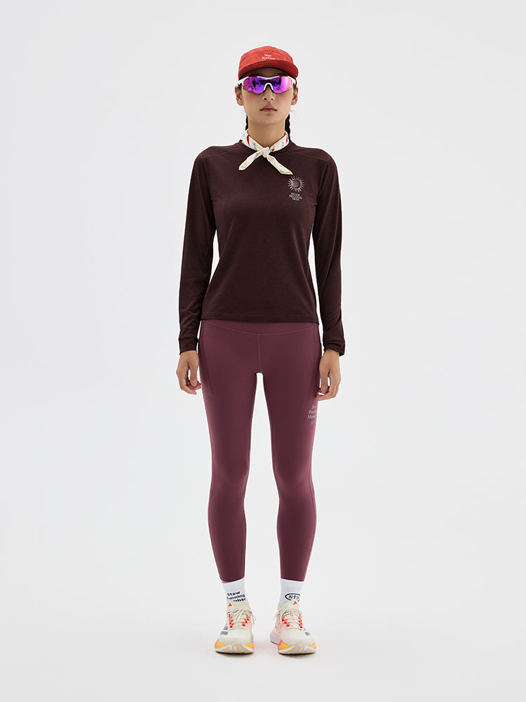 Nature Force Runner Printed Long-Sleeve Top