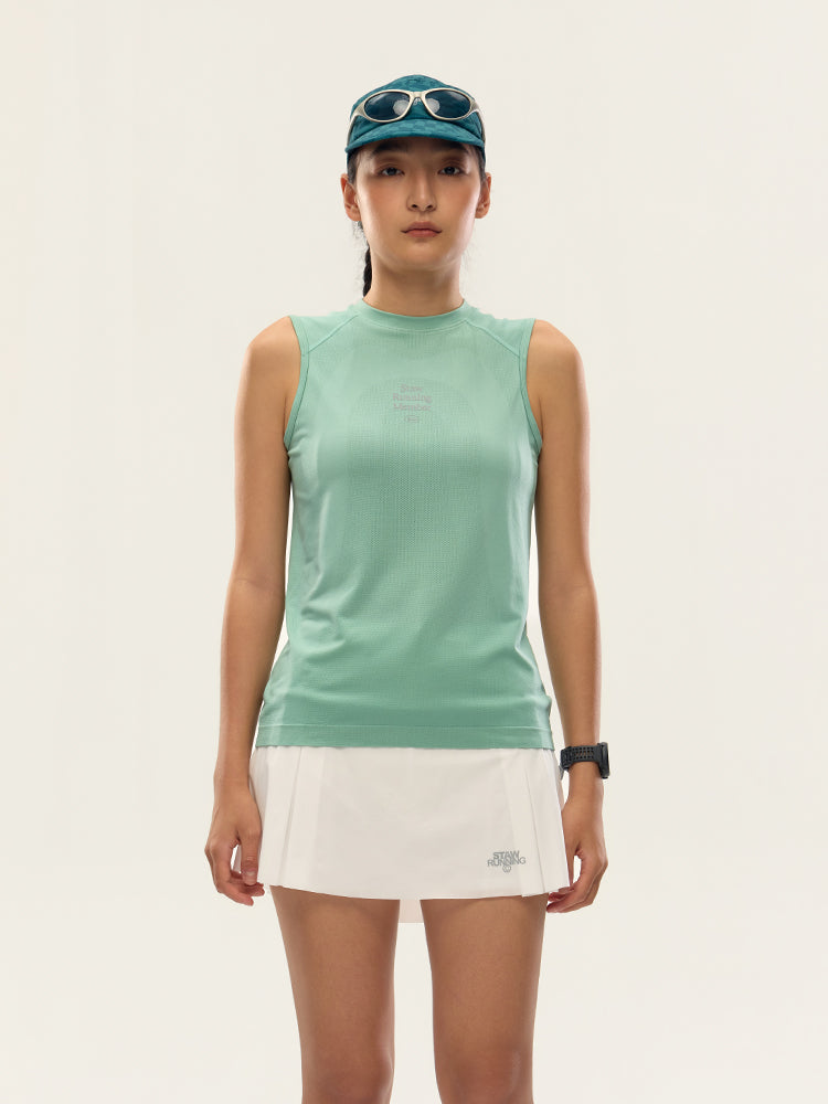 One-Piece Knit Running Vest