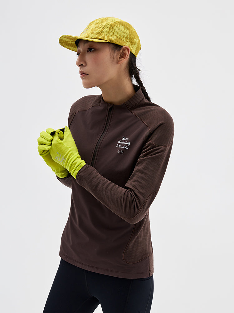 10°C Wind-Blocking Fleece Running Long Sleeve