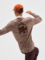 SOSO Graphic Print Running Long Sleeve