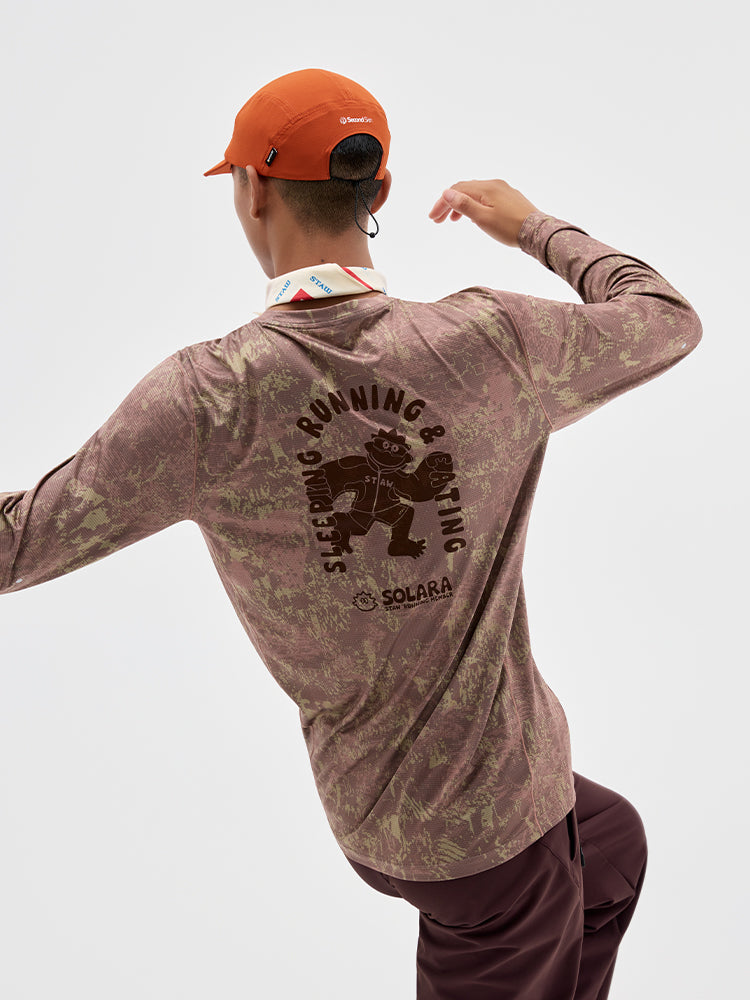 SOSO Graphic Print Running Long Sleeve