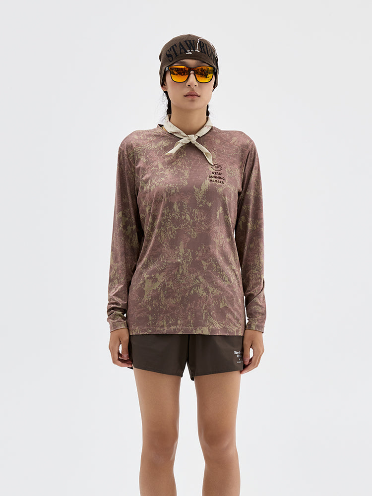 SOSO Graphic Print Running Long Sleeve