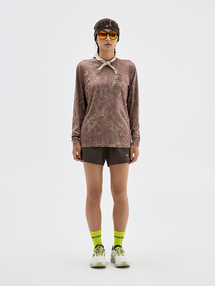 SOSO Graphic Print Running Long Sleeve