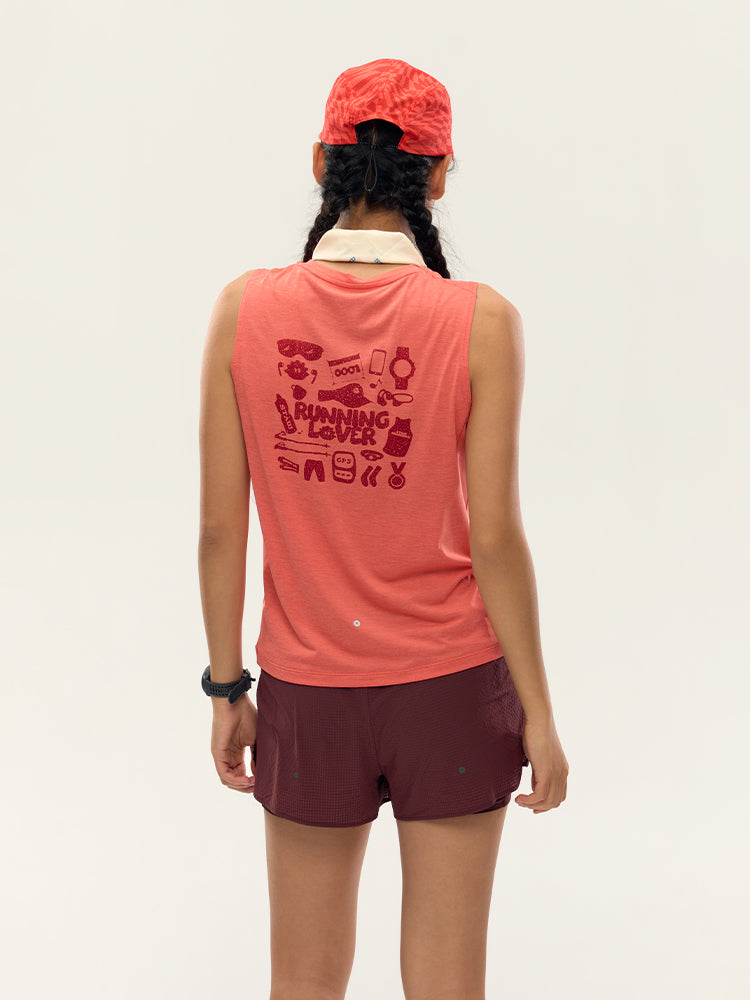 Running Lover Printed Tank Top