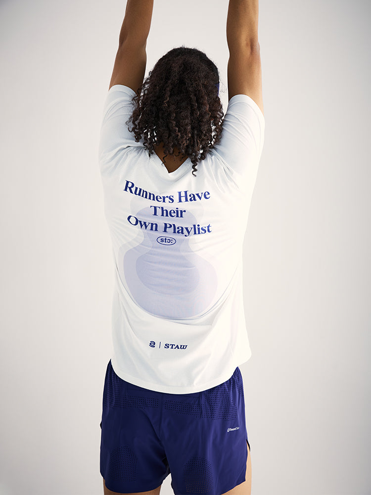 Music-Themed Printed Running T-Shirt