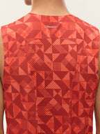 Men's Printed Zoned Sports Tank Top -PRO