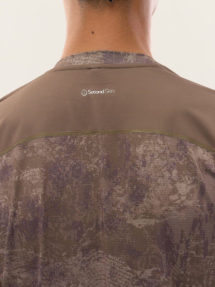 Men's Printed Zoned Running Short Sleeve
